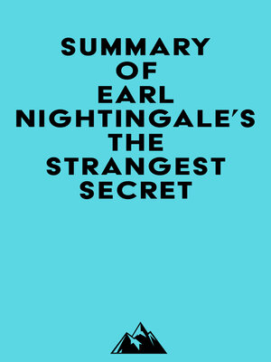 cover image of Summary of Earl Nightingale's the Strangest Secret